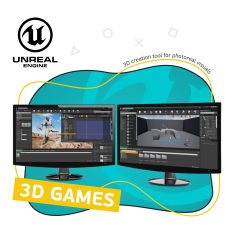 Unreal Engine 4. Игровой движок - КИБЕРшкола программирования для детей, компьютерные курсы для школьников, начинающих и подростков - KIBERone г. Черёмушки