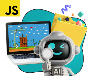 Язык программирования JavaScript + AI. Проектное обучение + геймификация + AI-помощники - КИБЕРшкола программирования для детей, компьютерные курсы для школьников, начинающих и подростков - KIBERone г. Черёмушки