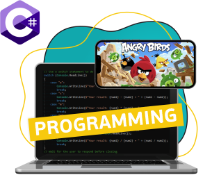 Программирование на C#. Удивительный мир 2D-игр - Школа программирования для детей, компьютерные курсы для школьников, начинающих и подростков - KIBERone г. Черёмушки
